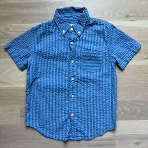 Boys’ J. Crew Short-Sleeve Seersucker Button-Down - Size 6-7